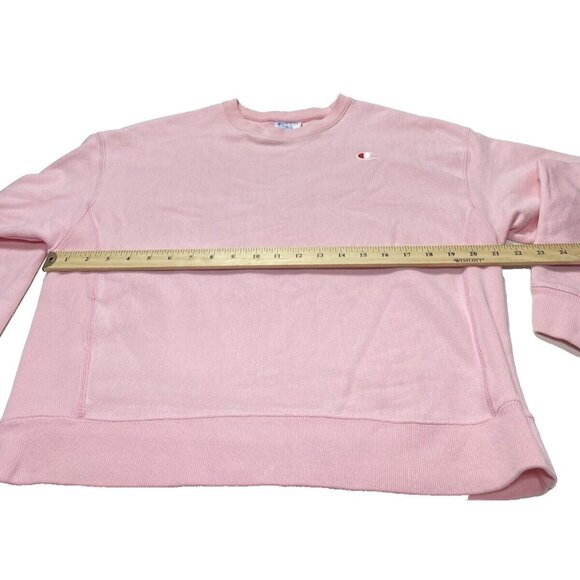 Women’s Pink Champion Hoodie Reverse Weave Sweatshirt Size Large As Is - Picture 8 of 9